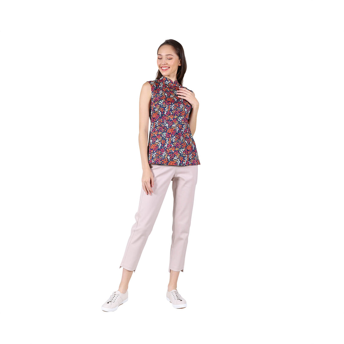 sleeveless cheongsam top