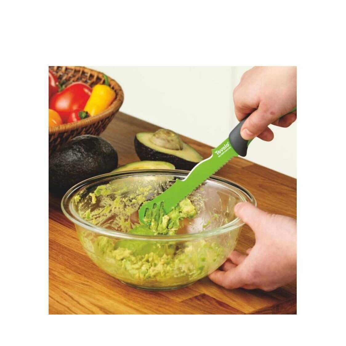 Tovolo Comfort Grip Avocado Knife, Built in Pitter and Masher, Stainless  Steel, 5.75 Inches, Green