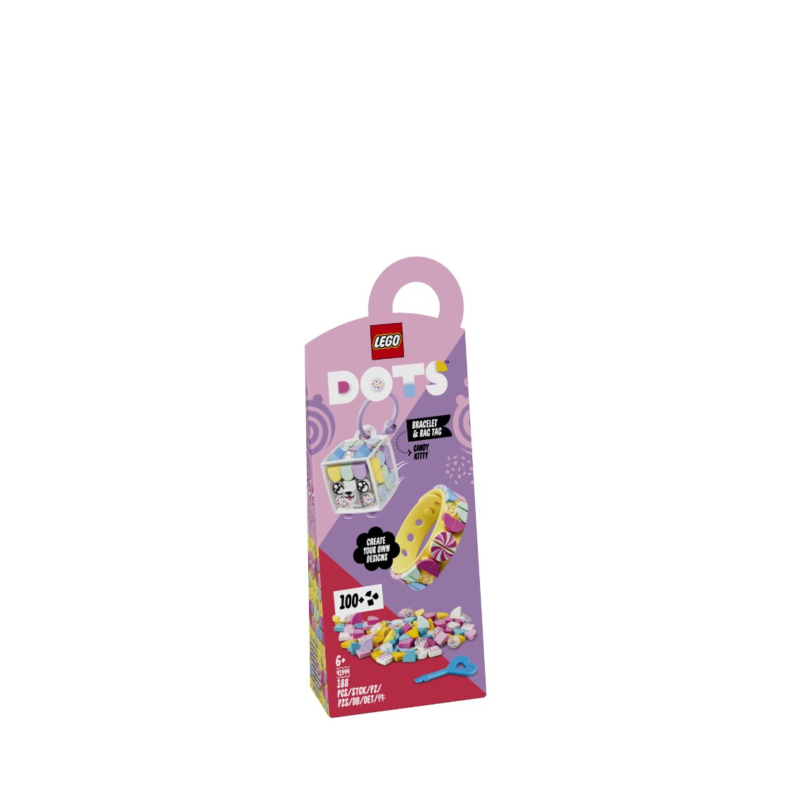 LEGO 41944 DOTS Candy Kitty Bracelet  Bag Tag