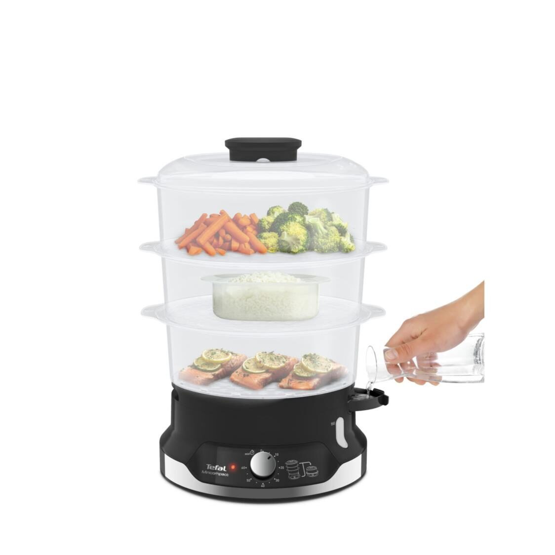 Tefal New Ultracompact 3 Tier 9L VC2048