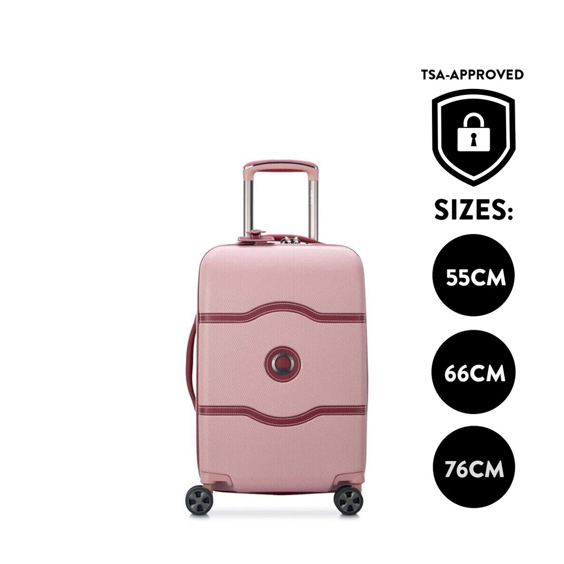 Shop Metro GST Absorb Sale Delsey Paris Chatelet Air 2.0 4 Double Wheels Cabin Trolley Luggage Case with Zip Securitech 2 Pink Metro Departmental Store