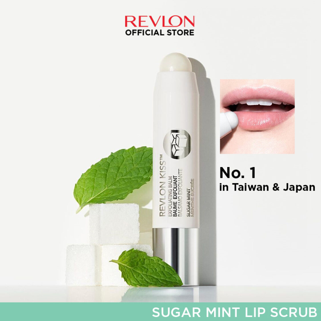 Revlon Kiss Exfoliating Lip Balm  Sugar Mint
