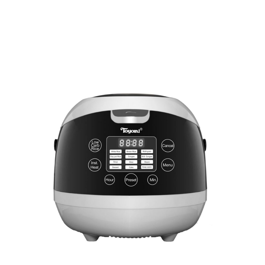 Toyomi 0.8L Electric Rice Cooker & Warmer with Stainless Steel