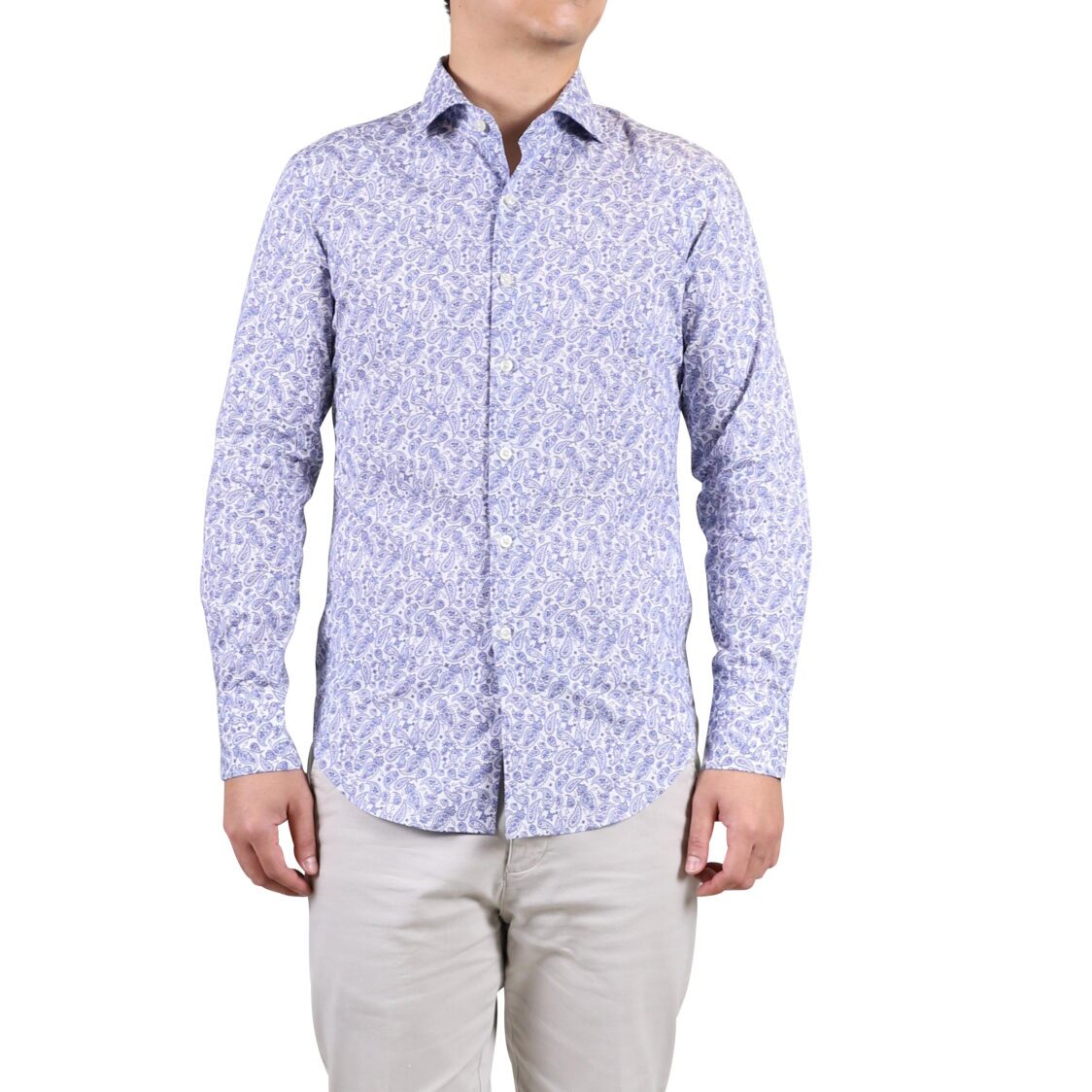 Kiro Long Sleeve Shirt Slim Paisley