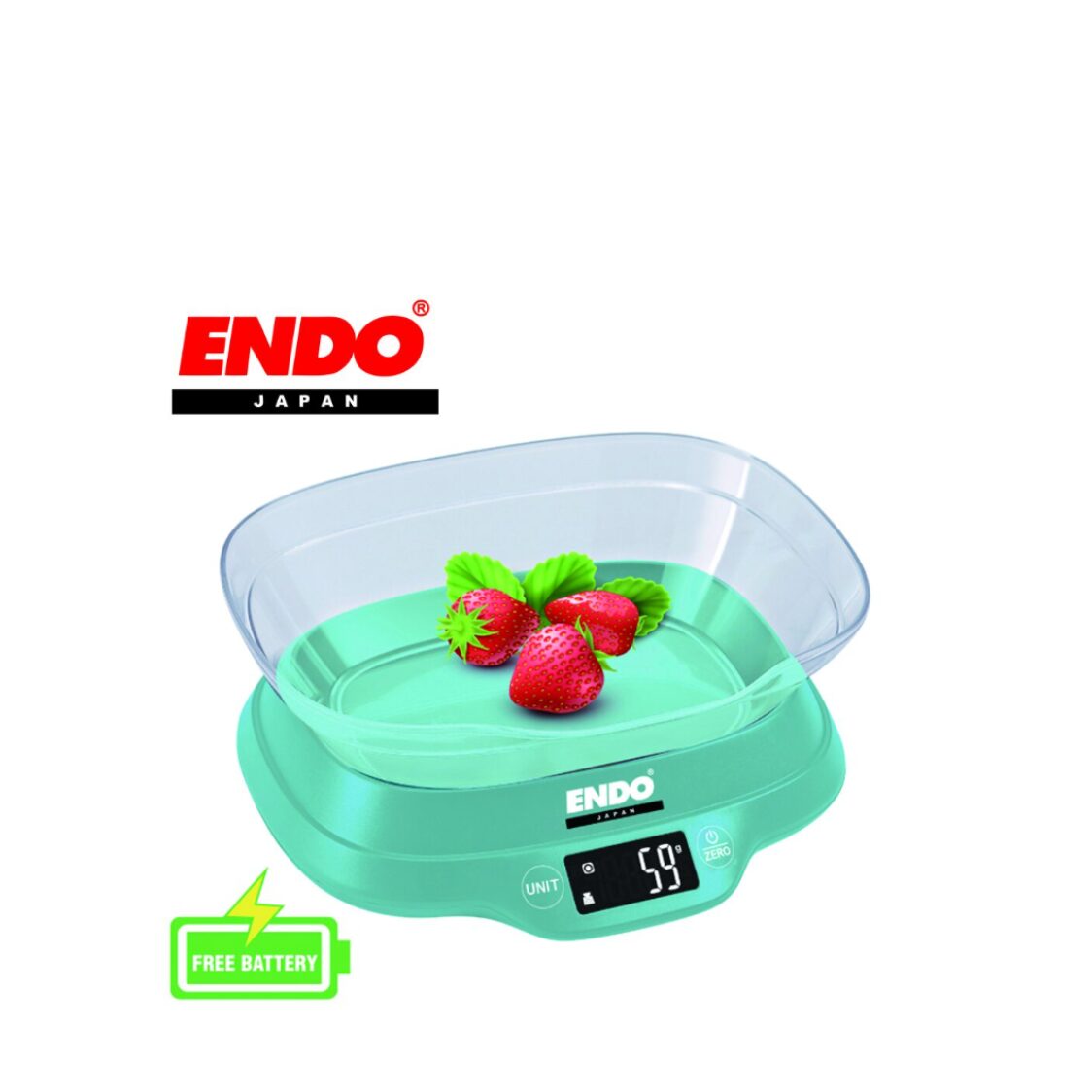 Endo High-Precision Digital Kitchen Scale 5kg E-DKS2160