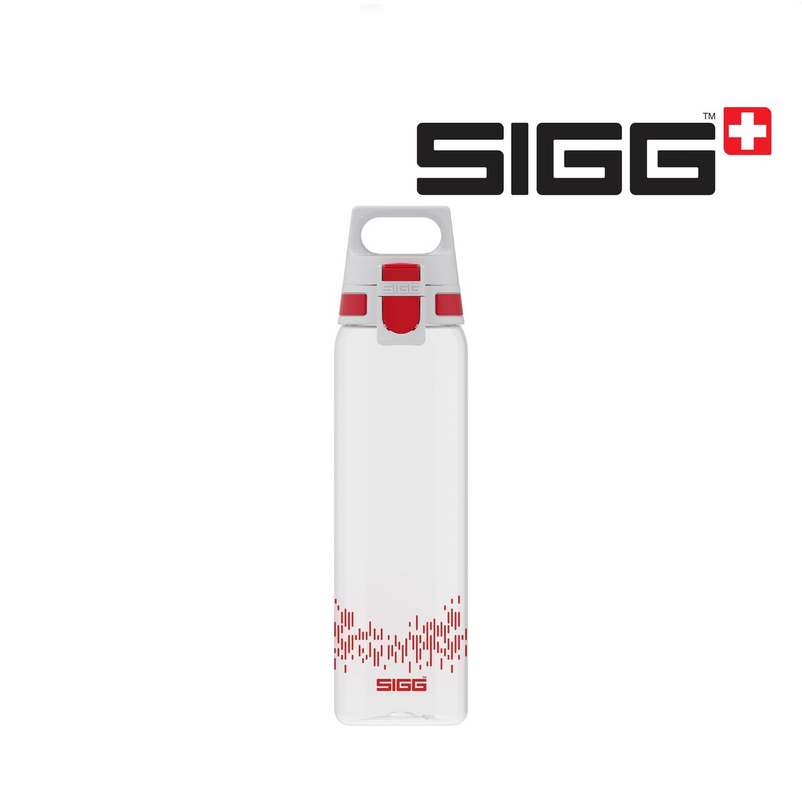 Sigg - Tritan Water Bottle - Total Clear One MyPlanet Aqua - Suitable for Carbonated Beverages - Dishwasher Safe - Leakproof - L