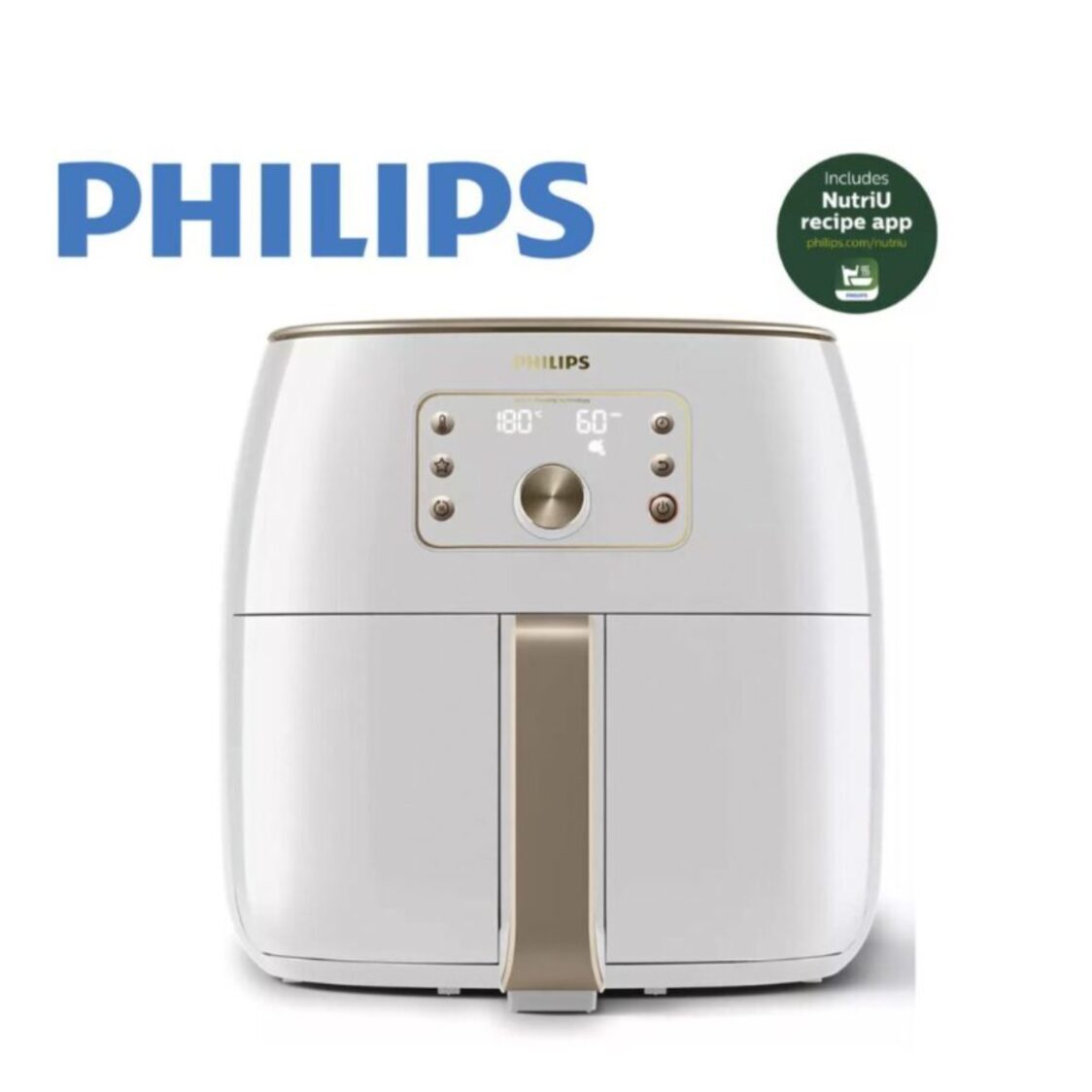 PHILIPS Premium Airfryer XXL with Smart Sensing Technology - White  (HD9870/20) Metro Department Store
