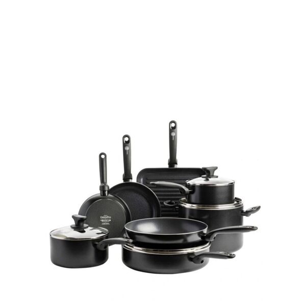 GreenPan Andorra Healthy Ceramic Non-Stick 28 cm Wok, PFAS-Free, Induction,  Oven Safe, Black : : Home & Kitchen