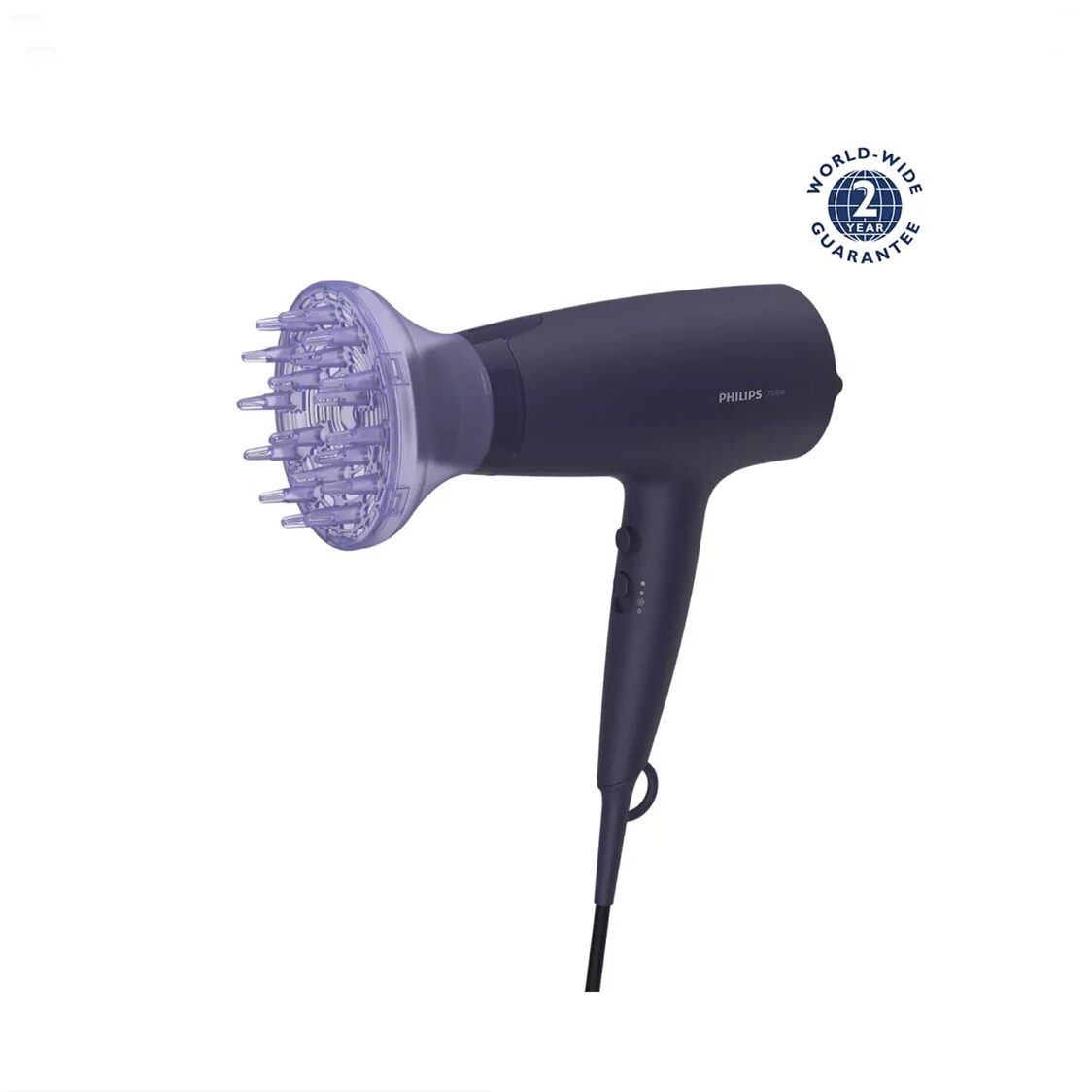 PHILIPS 3000 Series ThermoProtect Hair Dryer with Ionic Care & Diffuser  2100W (BHD360/23) Metro Department Store