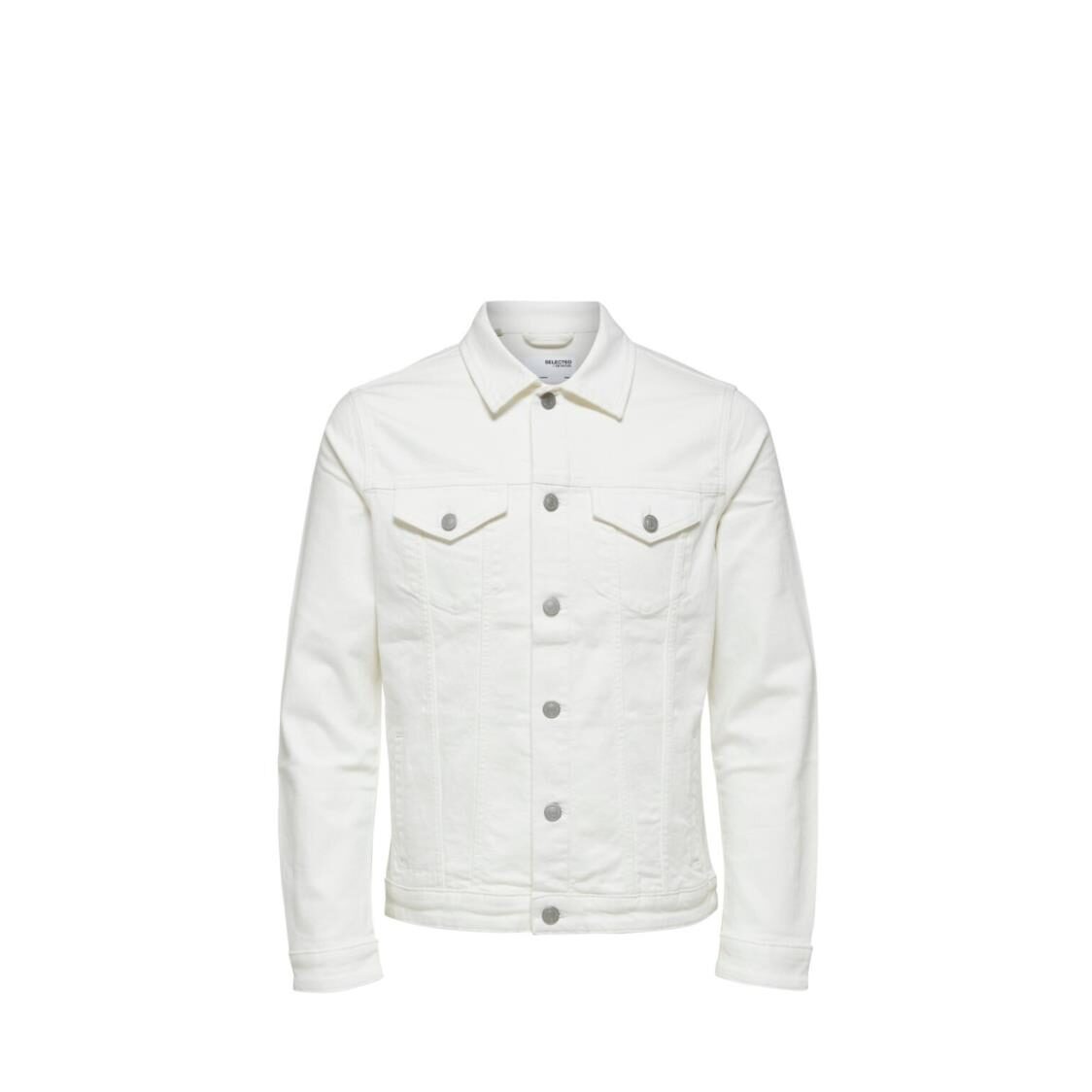 Selected Homme Jeppe Organic Cotton White Denim Jacket U