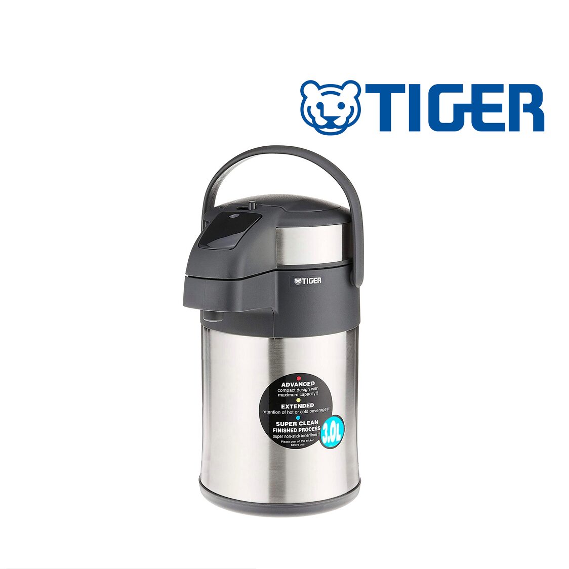 TIGER 30L Double Stainless Steel Air Pump Jug MAA-A302