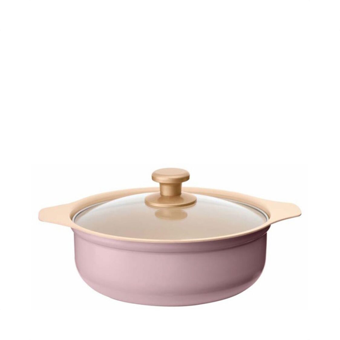 Iris Ohyama Japan Ricopa Induction Non-Stick 24cm Ceramic Pot Cookware ITP-24 Pink